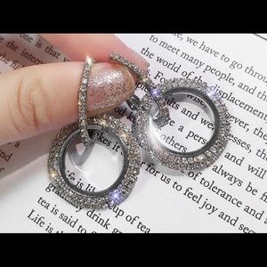 3 for 30$ Pave Hoop Earrings